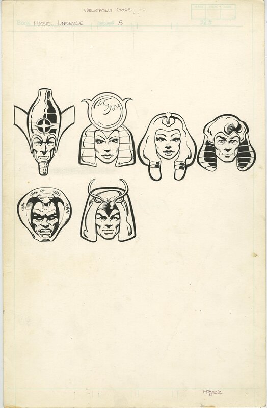 Mike Mignola, Joe Rubinstein, Ohotmu #5 : Heliopolis Gods - Original Illustration