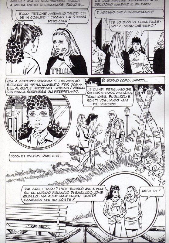 Morale, Carlo Bellagamba, Fumetto test, fin n°1 - Magazine Jeans n°18, Elvifrance - Comic Strip