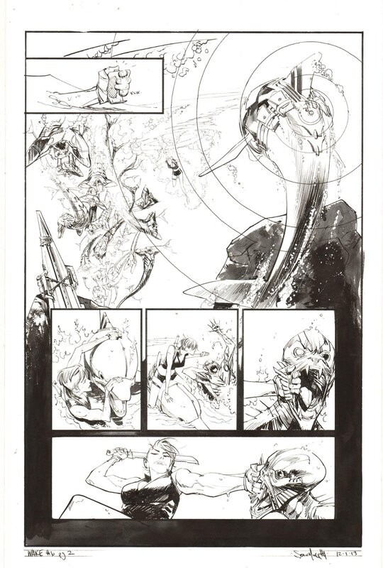 The Wake #6 Pg.2 par Sean Murphy, Scott Snyder - Planche originale