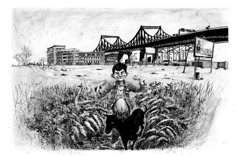 Pissdrük by Loic Godart - Original Illustration