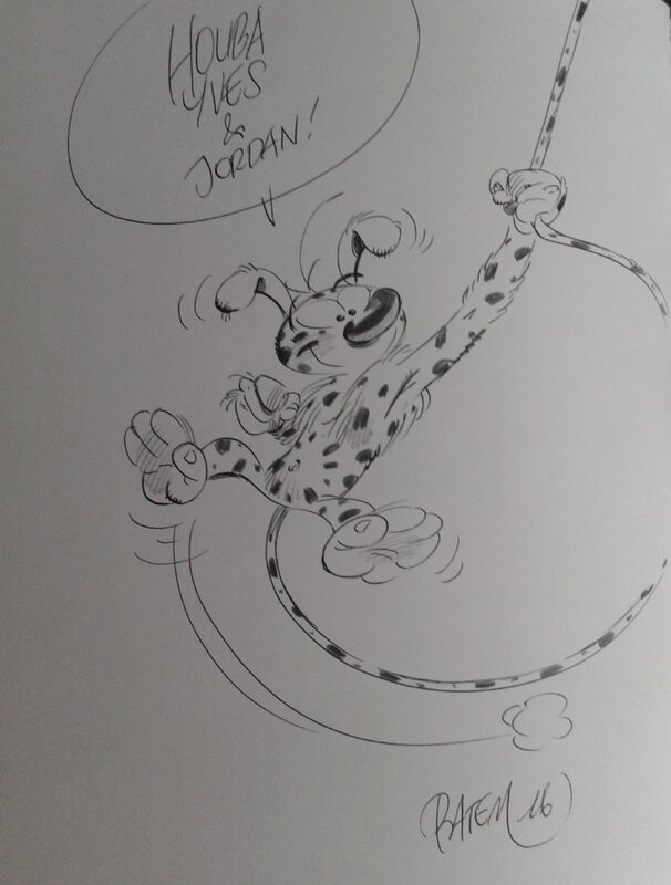 Marsupilami by Batem - Sketch