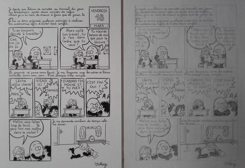 Martin Vidberg, Le journal d'un remplaçant - Comic Strip