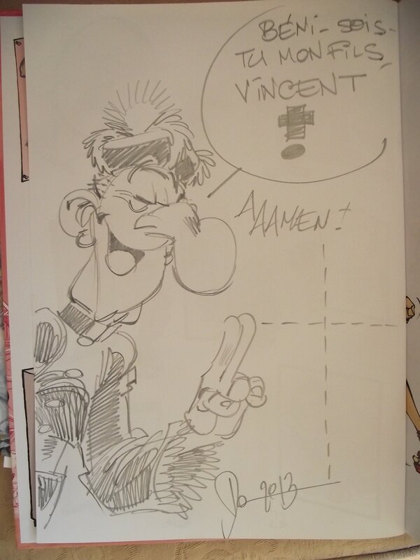 Dan Verlinden, Dédicace pour le Petit Spirou (2) - Sketch