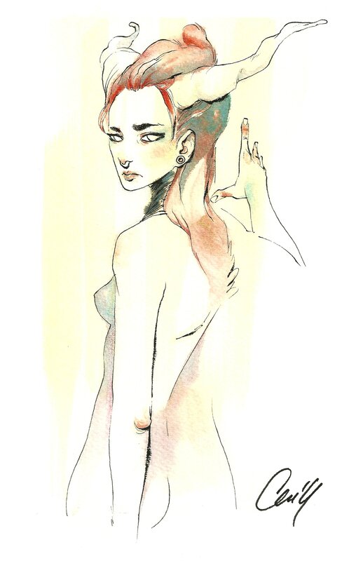 Faun by Chuma Hill - Original Illustration