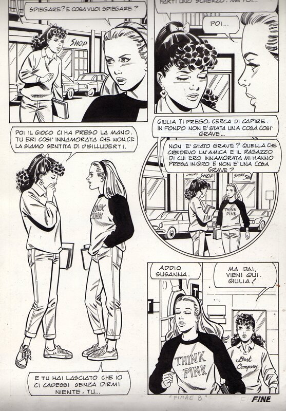 Morale, Carlo Bellagamba, Fumetto test, fin n°2 - Magazine Jeans n°18, Elvifrance - Comic Strip