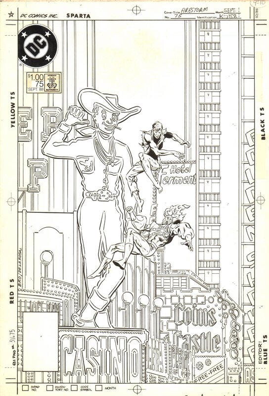 Joe Brozowski, Sam De La Rosa, Firestorm The Nuclear Man #75 - Couverture originale