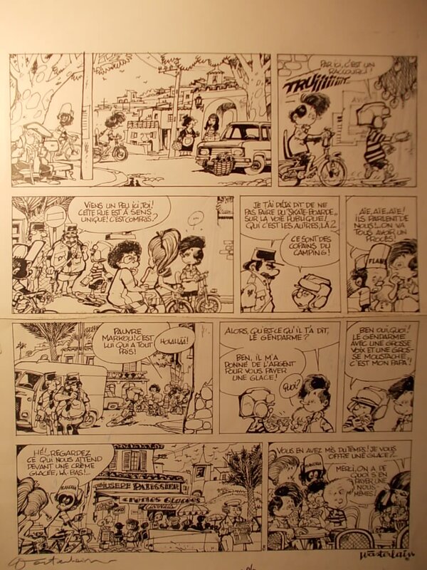 Marc Wasterlain, Le Docteur Poche n° 3, « Les belles Vacances », planche 8, 1979. - Comic Strip