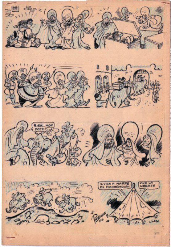 René Pellos, Les Pieds-Nickelés soldats - Comic Strip
