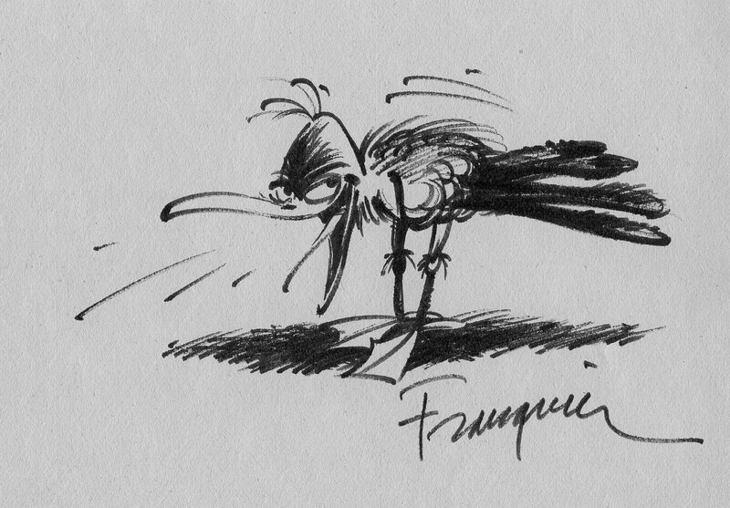 La mouette par André Franquin - Dédicace