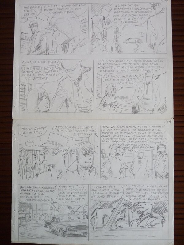 Jess LONG by Maurice Tillieux - Original art