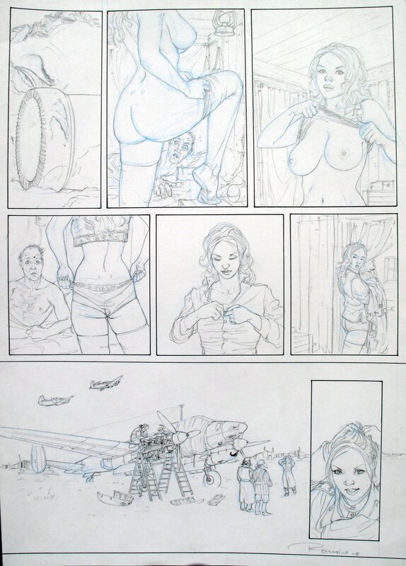 Romain Hugault, Le Grand Duc_tome 1_ planche 24 - Planche originale