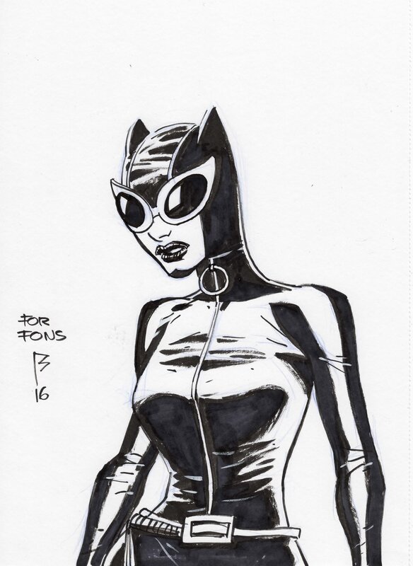 Fernando Blanco Catwoman - Sketch