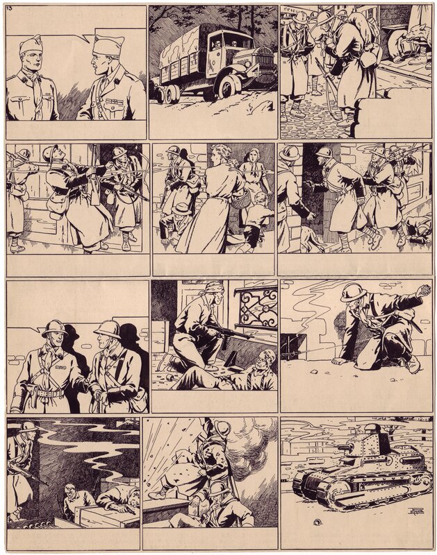 Étienne Le Rallic, Bernard Chamblet dans la tourmente, pl. 13 - Comic Strip
