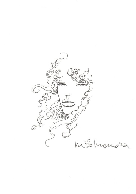 Milo MANARA - disegno inedito - Sketch
