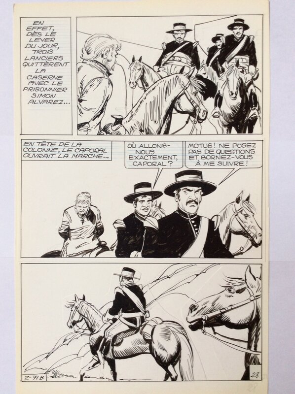 Zorro par Jean Pape - Planche originale