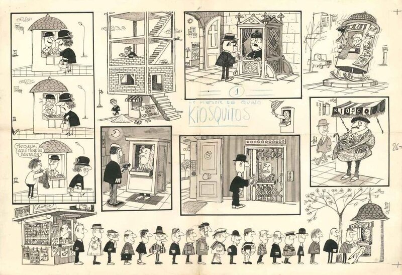 En vente - Kiosquitos par Quino - Planche originale