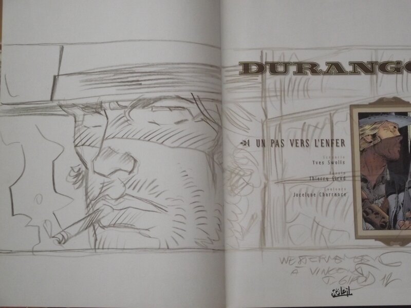 Thierry Girod, Dédicace pour Durango - Sketch