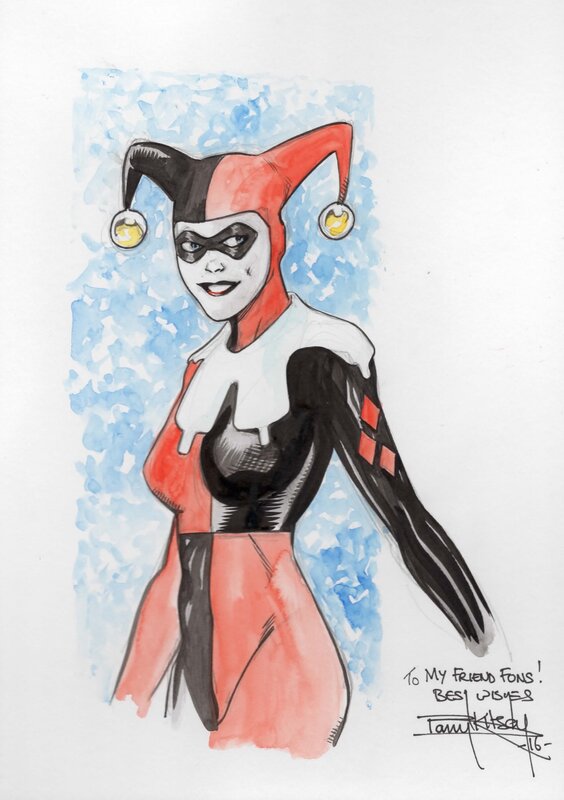 Barry Kitson Harley Quinn - Illustration originale