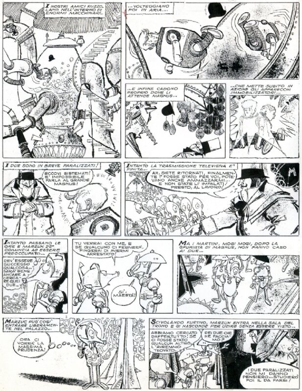 Dino Battaglia, I cinque su Marte p22 - Comic Strip