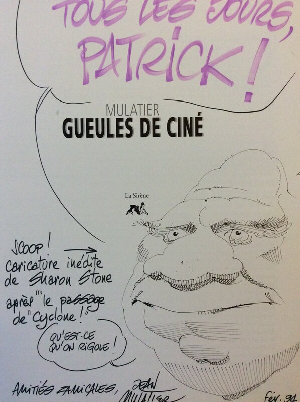 Gueules de Ciné par Jean Mulatier - Dédicace