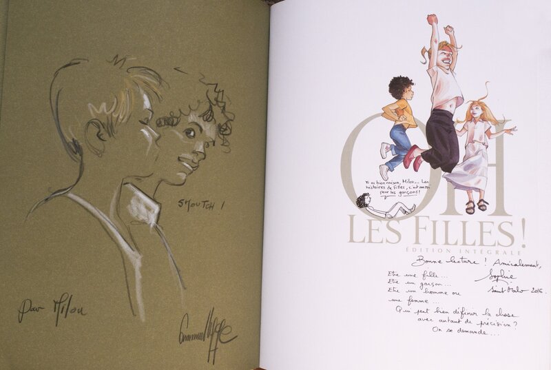 Emmanuel Lepage, Sophie Michel, Oh les filles! double dédicace - Sketch