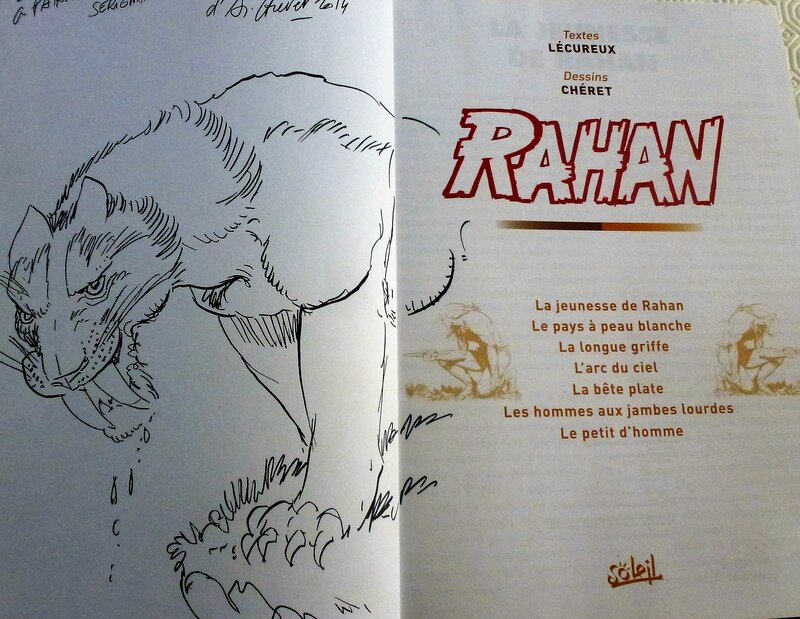 André Chéret, Dedicace SUR RAHAN INTEGRALE TOME 2 - Dédicace