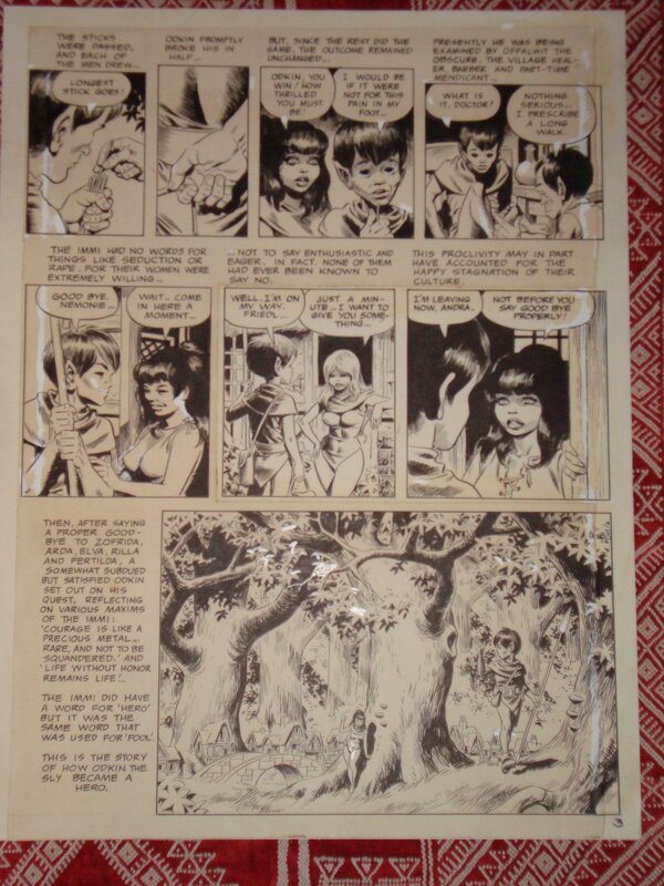 The WIZARD KING par Wally Wood - Planche originale