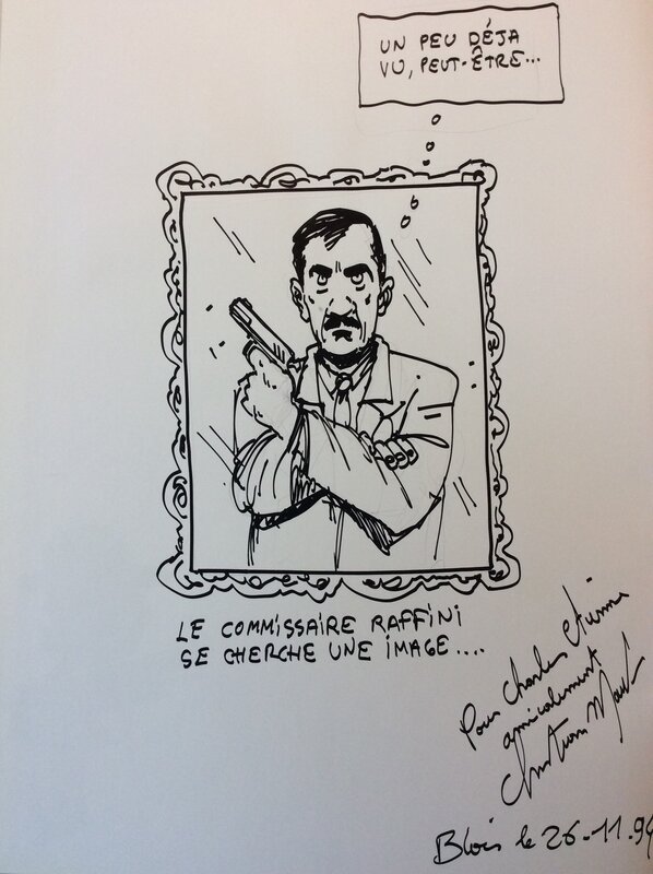 Commissaire Raffini by Christian Maucler - Sketch