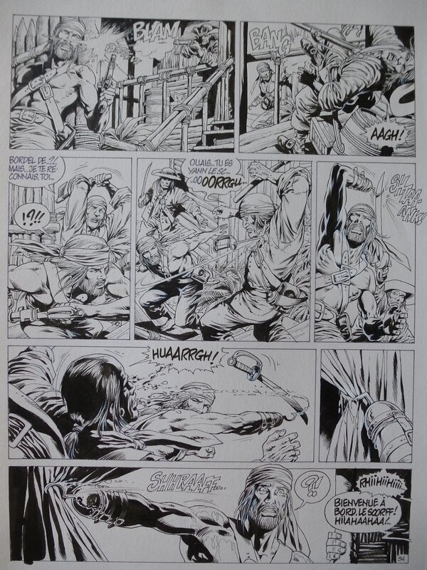 Jean-Yves Mitton, Survivants de l'Atlantique Tome 3 Planche 34 - Planche originale