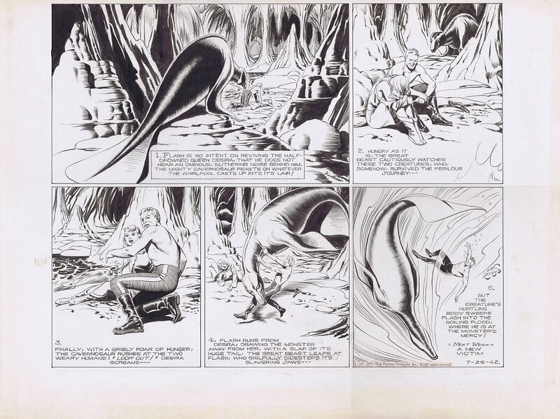 Flash gordon Sunday 7/26/42 by Alex Raymond - Comic Strip