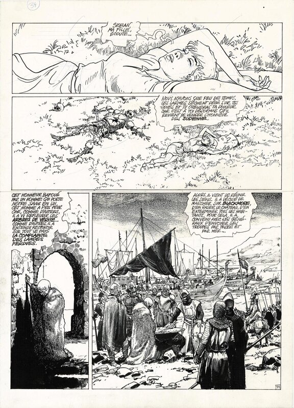 Grzegorz Rosinski, Jean Dufaux, Complainte des Landes Perdues - Blackmore - Planche originale