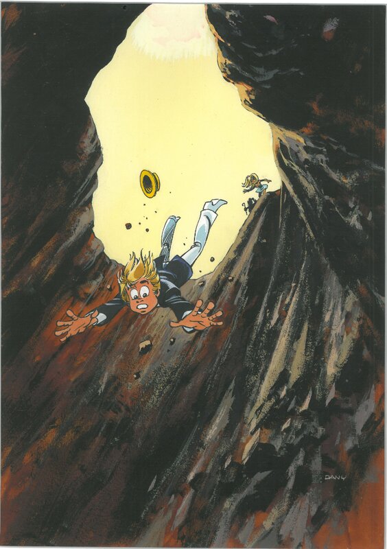 En vente - Dany, Couverture du journal Tintin. - Couverture originale