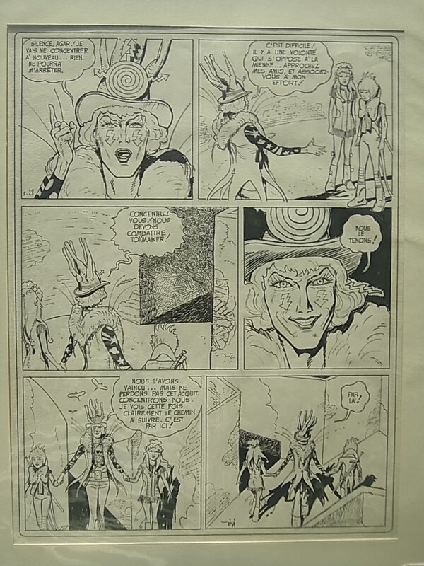 Gigi - Agar - Eclipso le magicien de la planete morte pl 28 - Planche originale