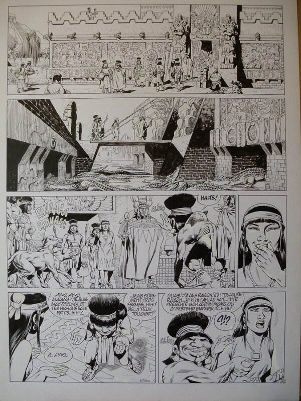 Jean-Yves Mitton, Quetzalcoatl tome 3 planche 32 - Comic Strip