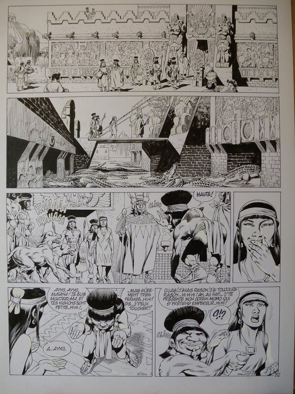 Jean-Yves Mitton, Quetzalcoatl tome 3 planche 32 - Planche originale