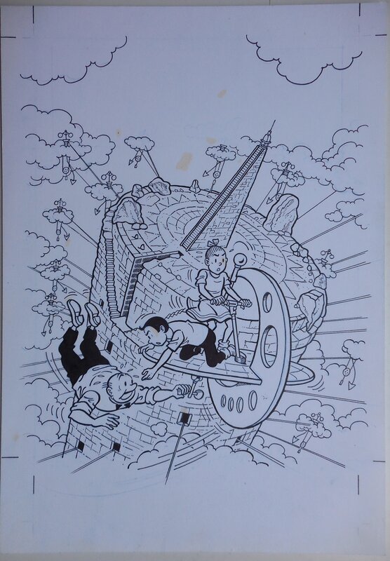 Luc Morjaeu, Suske en Wiske 305 De tijdbobijn - Couverture originale