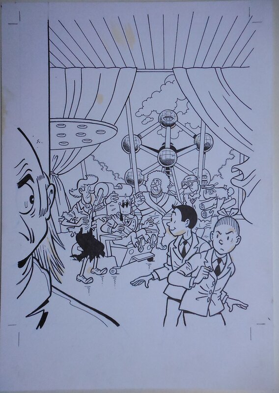 Luc Morjaeu, Suske en Wiske 300 Het machtige monument - Couverture originale