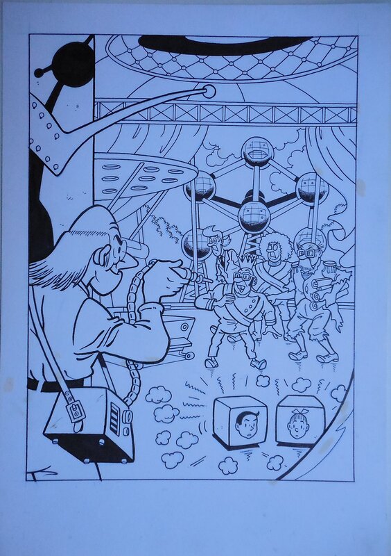 Luc Morjaeu, Suske en Wiske 300 Het machtige monument - Original Cover