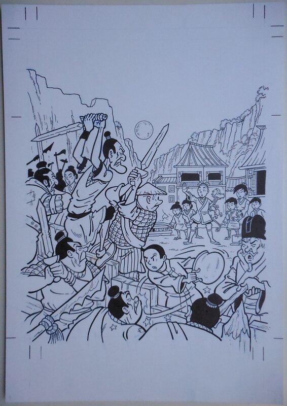 Luc Morjaeu, Suske en Wiske 301 De dartele draak - Original Cover