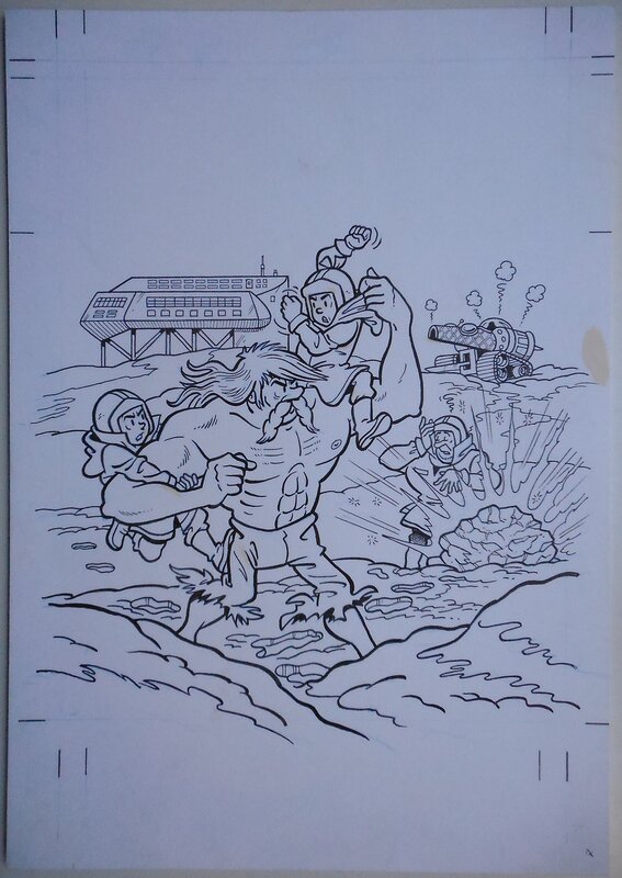 Luc Morjaeu, Suske en Wiske 302 De sterrensteen - Couverture originale