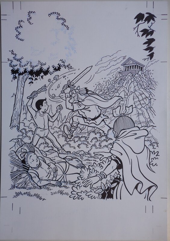 Luc Morjaeu, Suske en Wiske 307 De rillende rots - Couverture originale