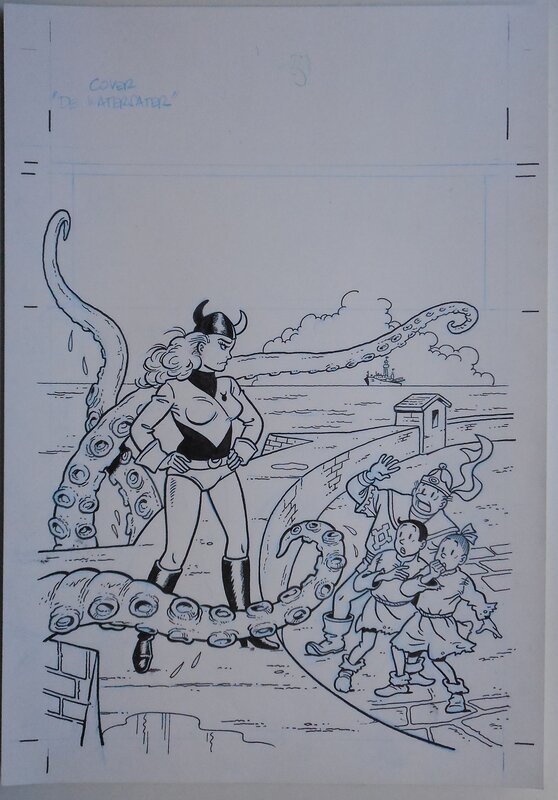 Luc Morjaeu, Suske en Wiske 309 De watersater - Original Cover