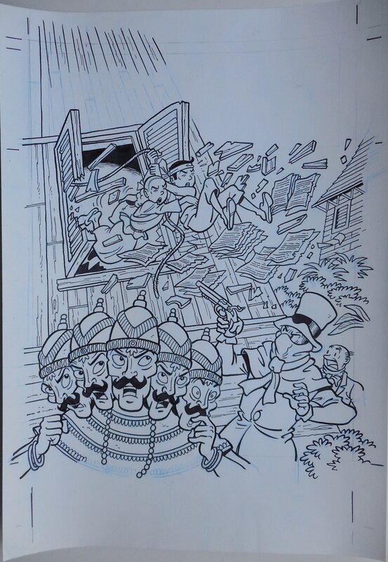 Luc Morjaeu, Suske en Wiske 310 De halve havelaar - Couverture originale