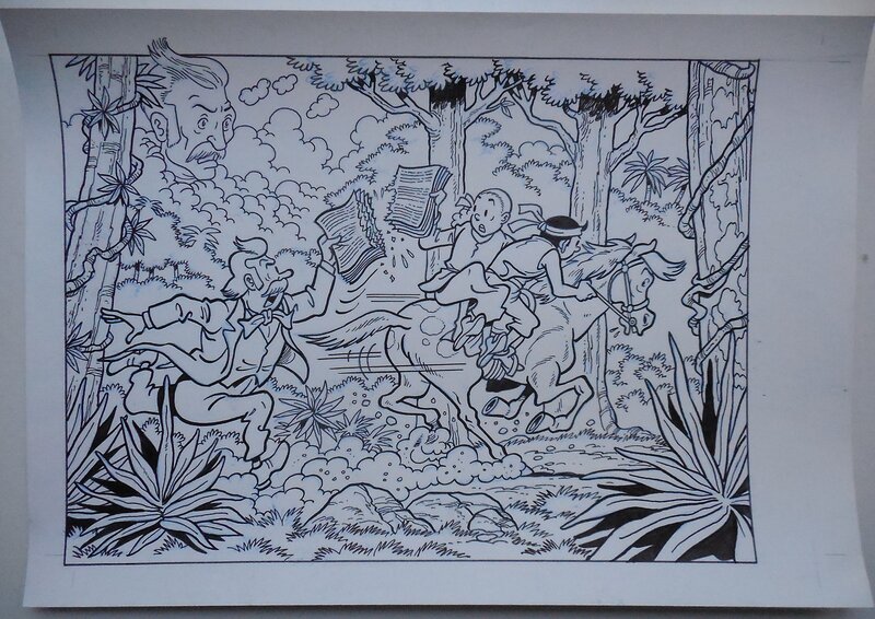 Luc Morjaeu, Suske en Wiske 310 De halve havelaar - Illustration originale