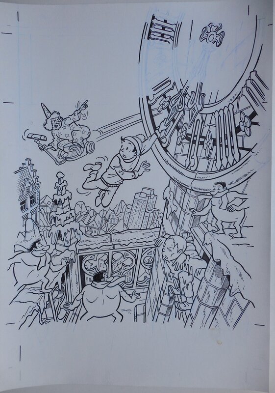 Luc Morjaeu, Suske en Wiske 311 De stuivende stad - Original Cover