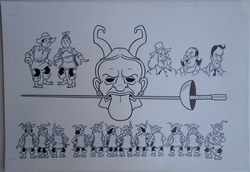 Luc Morjaeu, Suske en Wiske 321 Het ijzeren duel - Illustration originale