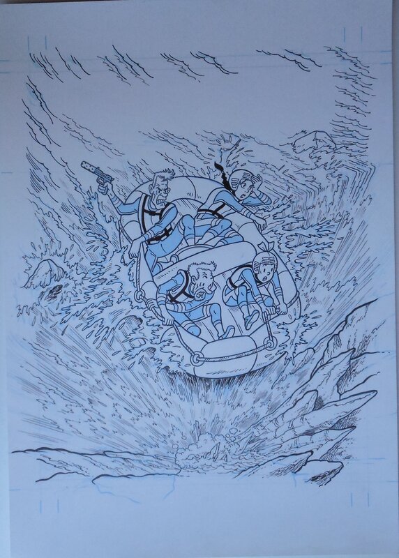 Luc Morjaeu, Suske en Wiske 322 De vliegende rivier - Couverture originale