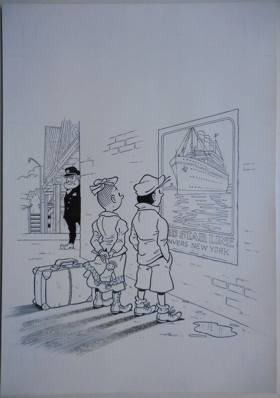 Luc Morjaeu, Suske en Wiske 328 Sterrenrood - Couverture originale