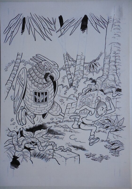 Luc Morjaeu, Suske en Wiske 329 Suskewiet - Couverture originale