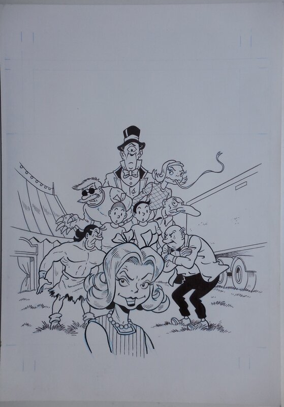 Luc Morjaeu, Suske en Wiske 330 De fabuleuze freak - Couverture originale